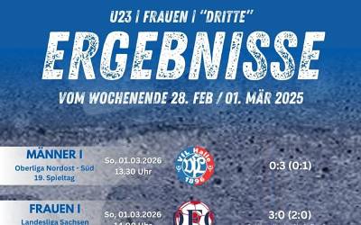 U23, Frauen und Dritte am Wochenende